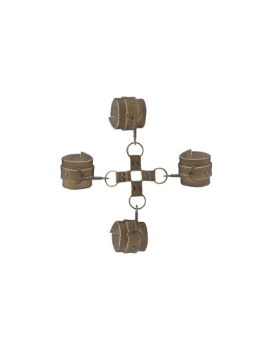 Shots Ouch Brown Juego de Ligaduras Marron